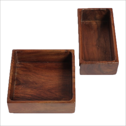 Wooden Square Bowls - Natural Wood, Various Sizes Available | Eco-Friendly Design, Perfect for Serving and Decor