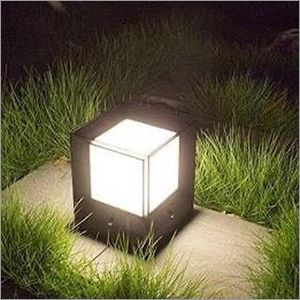 Cool White Square Post Top Lamp
