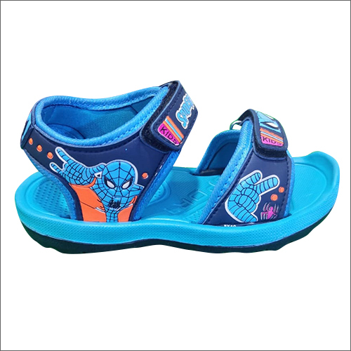 Kids Spiderman Printed Sky Blue Sandal
