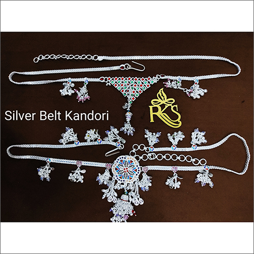 Designer Silver Waist Belt
