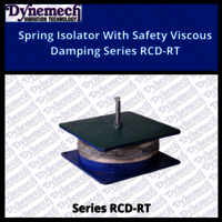 Spring Isolator With Safety Viscous Damping, Series-rcd-rt - Color: Green