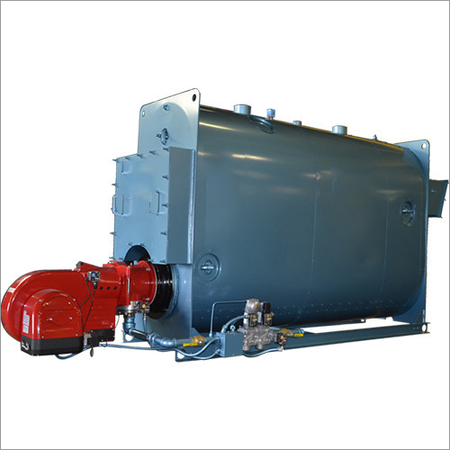 Oil And Gas Fired 500-1000 kg-hr 3 Pass IBR Approved Wet Back Boiler