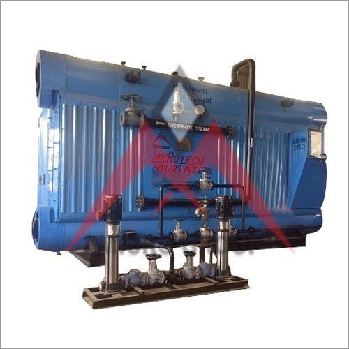 Oil And Gas Fired 500-1000 kg-hr IBR Approved Bi Drum Boiler