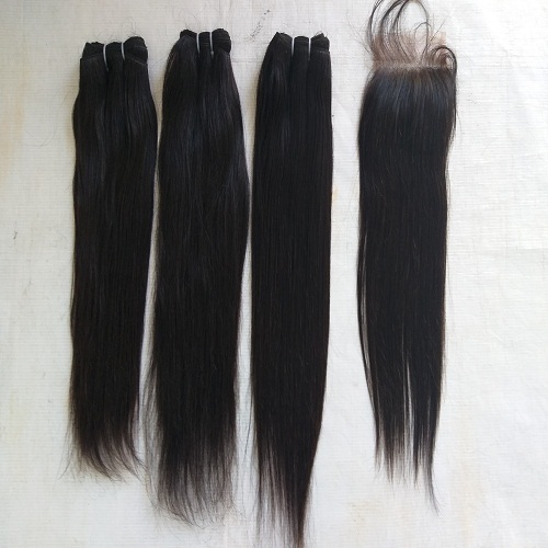 Natural Straight Hair Extensions, Tangle And Shedding Free