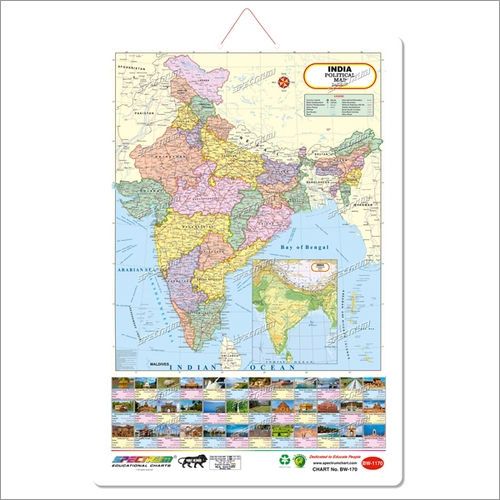 Map Of India Wall Charts