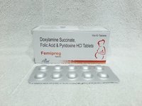 Doxylamine Succinate 10 Mg Folic Acid 2.5 Mg & Pyridoxine HCL 10 Mg Tab