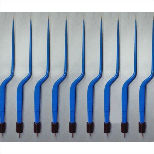 Bipolar Forceps - Stainless Steel, 120mm Length, Blue Curved Tips | Insulated Handle for Surgical Applications