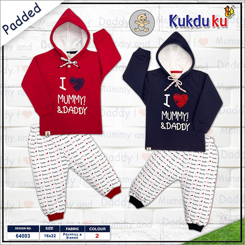 Boys Polyfill And Sinker Hoodie With Pant Age Group: Kids