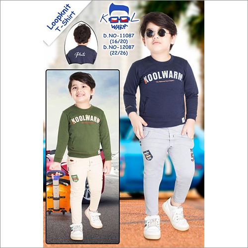 Boys Round Neck T Shirt With Pant