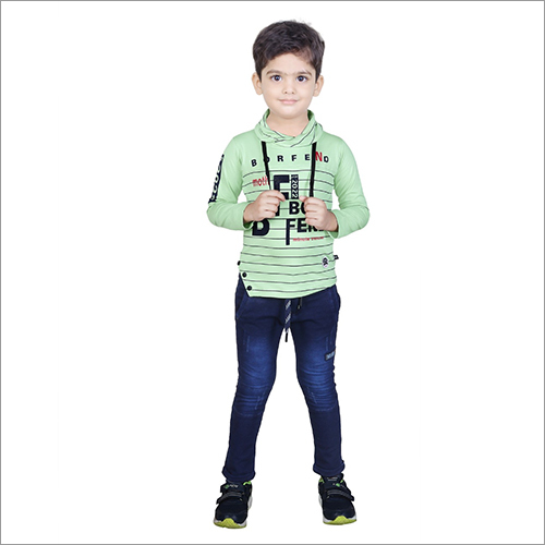 Printed Boys Fancy T Shirt With Pant