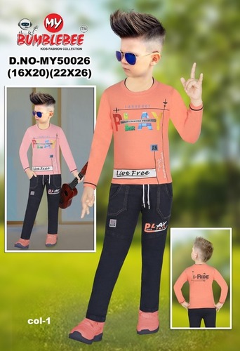 Boys Full Sleeve T Shirt With Pant