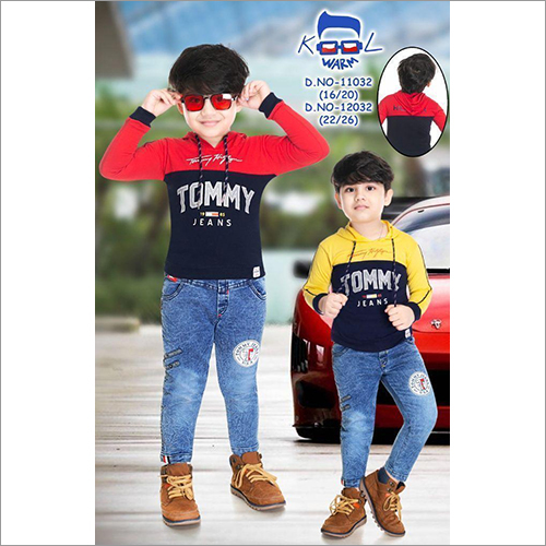 Boys Printed T Shirt With Pant