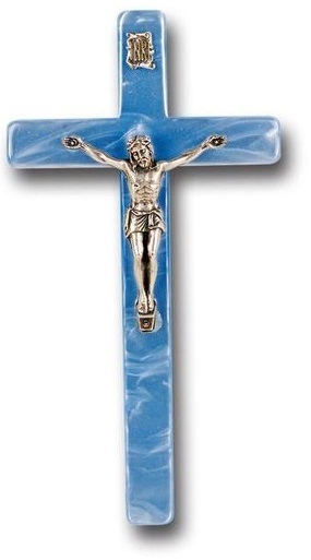 ALUMINIUM BLUE PRAYING BOY CHURCH WALL HANGING CHURCH SUPPLIES