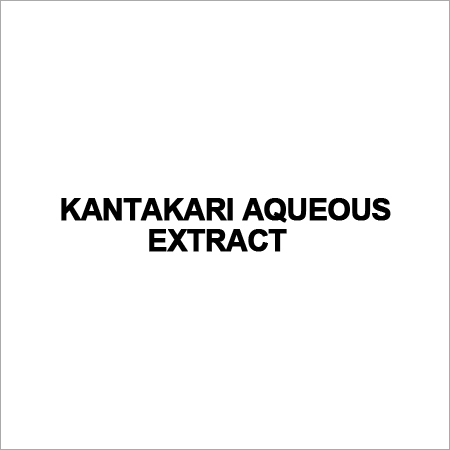 Kantakari Aqueous Extract
