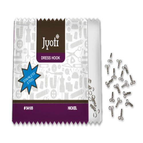 2 Type Wire Nickle Finish Jyoti SS Dress Hook