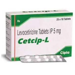 Levocetirizine tablets IP 5 mg By CORSANTRUM TECHNOLOGY