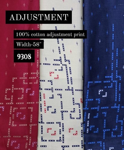 Adjustment 100% Cotton Print Shirting Fabric
