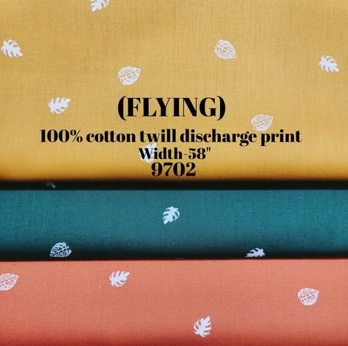 Flying 100% Cotton Twill Discharge Print Shirting Fabric