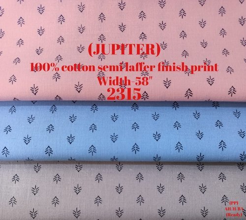 Jupiter 100% Cotton Semi Laffer Finish Shirting Fabric