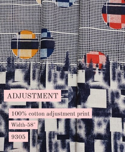 Adjustment 100% Cotton Print Shirting Fabric