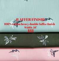 Laffer Finish 100% Cotton Double Laffer Finish Shirting Fabric
