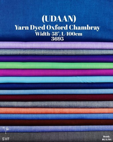 Udaan Yarn Dyed Oxford Chambray Shirting Fabric