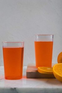 SWIFT INTERNATIONAL Multi Purpose Square Glass Unbreakable Poly Carbonate Drinking Glass, Clear Glass (Unbreakable) (6, Big-350 ML)