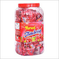Strawberry 180 Pcs Cream Filled Hard Candy Jar
