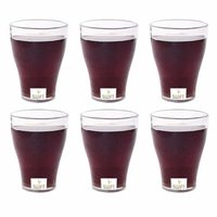 Glass for Drinking Water, Transparent Glasses Set for Serving Juice Milk, Multipurpose Plastic Glass, Unbreakable Polycarbonate Glass, 200ml, 6pcs