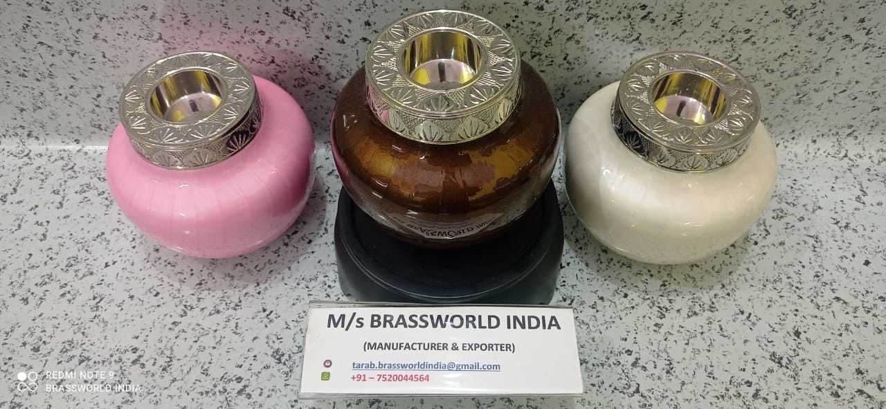 TRICOLOUR OF CANDLE LIGHT CREMATION URN FUNERAL SUPPLIES