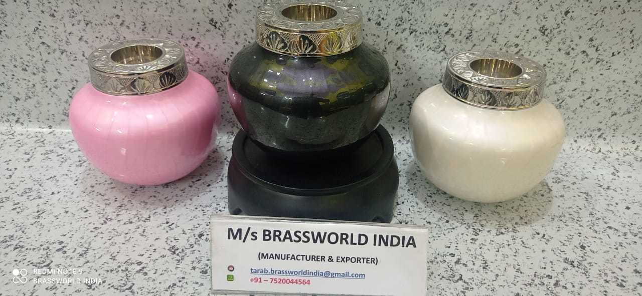 TRICOLOUR OF CANDLE LIGHT CREMATION URN FUNERAL SUPPLIES