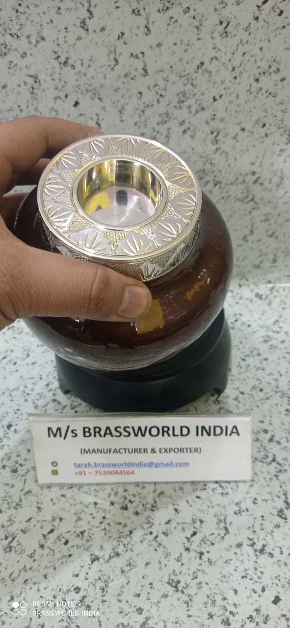ALUMINIUM BROWN HIGH QUALITY CANDLE LIGHT CREMATION URN FUNERAL SUPPLIES