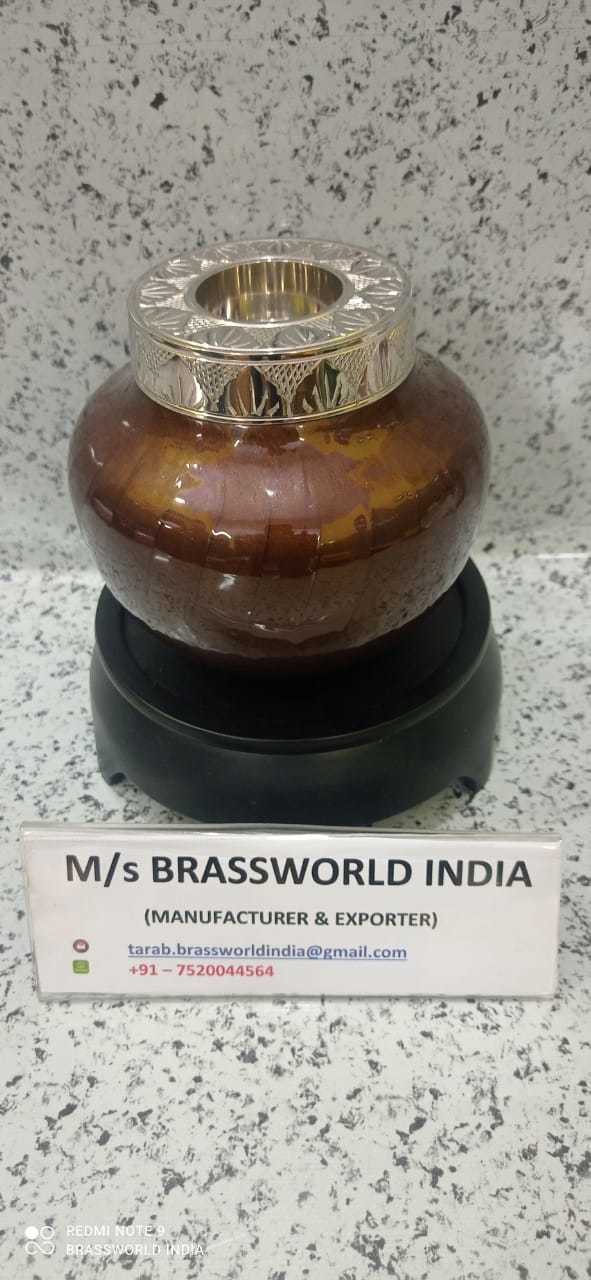 ALUMINIUM BROWN HIGH QUALITY CANDLE LIGHT CREMATION URN FUNERAL SUPPLIES