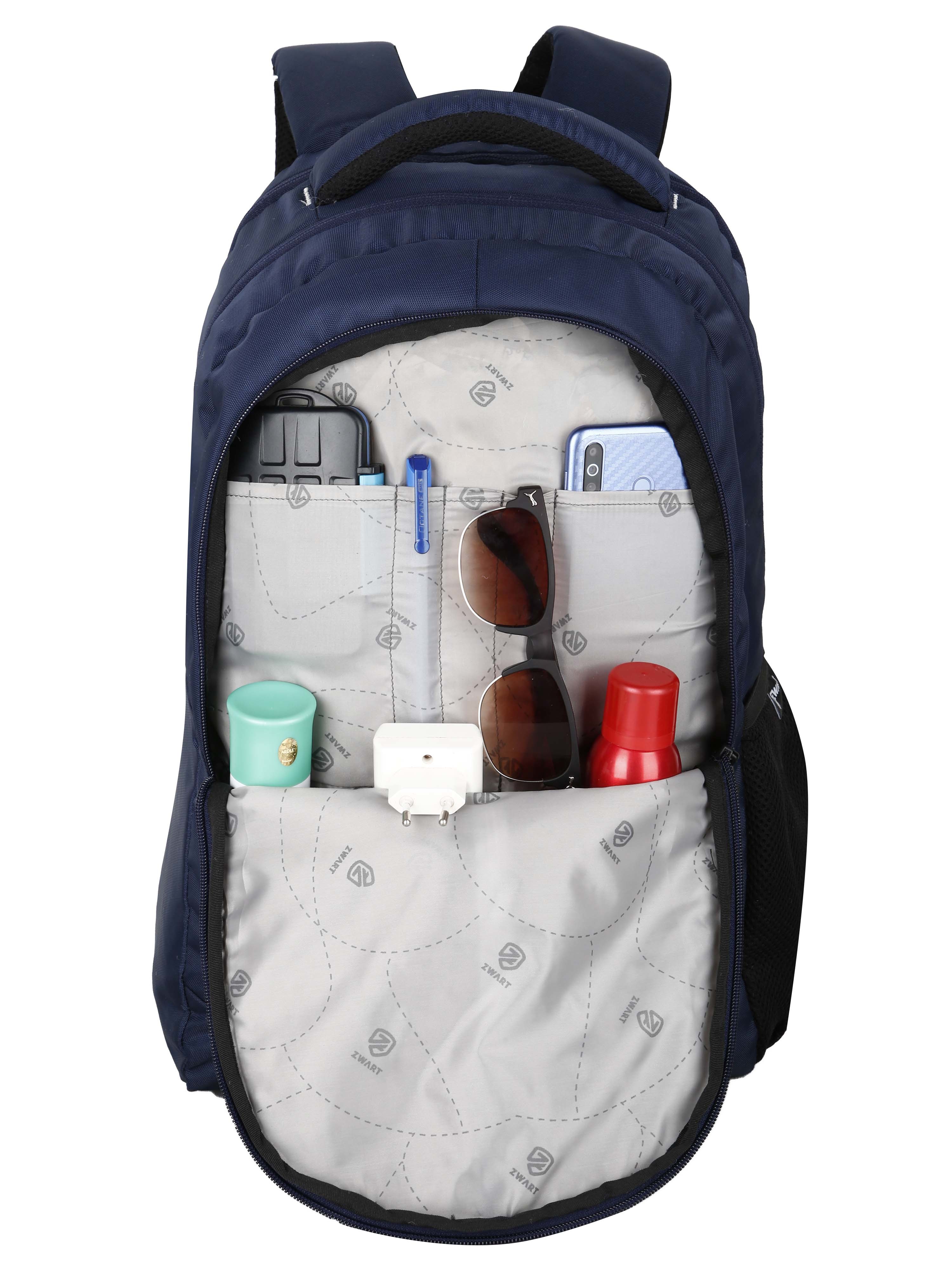 114114- Blue-White Backpack