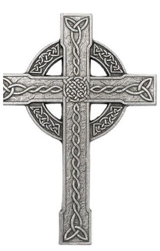 Brass Church Cross With Stand Round Circle On Back Church Supplies