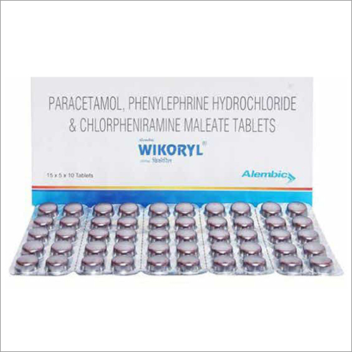 Paracetamol, Phenylephrine Hydrochloride And Chlorpheniramine Maleate Tablets