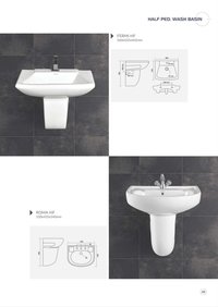 Half Pedestal Wash Basin