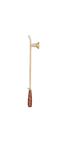 BRASS UNIQUE STYLE SNUFFER WITH UNIQUE WOODEN HANDLE CHURCH SUPPLIES
