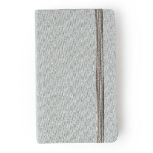 Comma Weave - A6 Size - Hard Bound Notebook - (Grey)