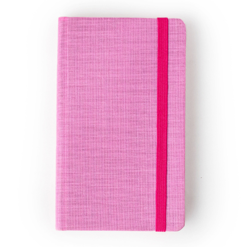 Comma Weave - A6 Size - Hard Bound Notebook - (Baby pink)