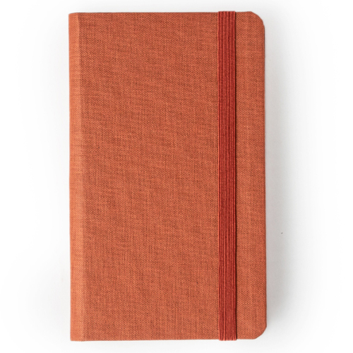 Comma Weave - A6 Size - Hard Bound Notebook - (Brown)