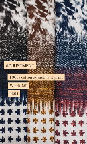 Adjustment 100% Cotton Print Shirting Fabric