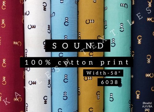 Sound 100% Cotton Print Shirting Fabric