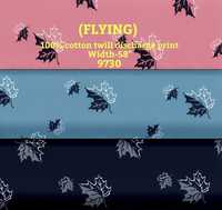 Flying 100% Cotton Twill Discharge Print Shirting Fabric