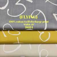 Flying 100% Cotton Twill Discharge Print Shirting Fabric