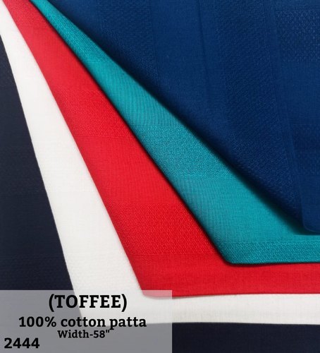 Toffee 100% cotton patta shirting fabric