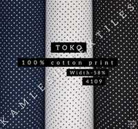 Toko 100% Cotton Print Shirting Fabric