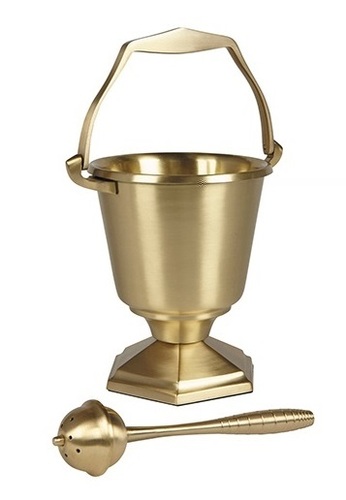 BRASS SOLID QUALITY BUCKET AND SPRINKLER CHURCH SUPPLIES