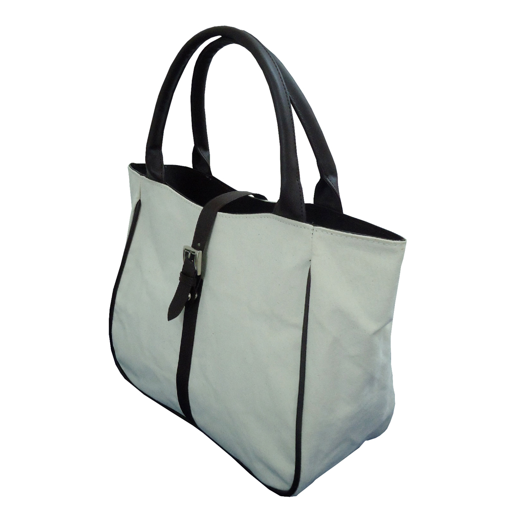12 OZ Dyed Cotton Bag With PU Padded Handle