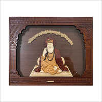 Car Dashboard Religious Wood Frame